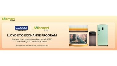 Business News | Selsmart by Attero and Havells' Lloyd Launch 'Lloyd Eco Exchange Program', to Enable Responsible Appliance Upgrades