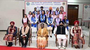 India News | Amritsar: President Murmu Attends Convocation at Guru Nanak Dev University, Calls for Scientific Temper Among Youth