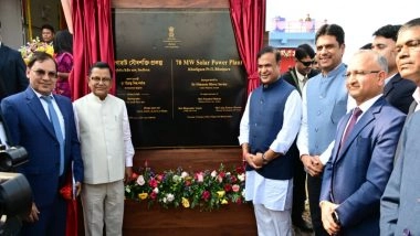 India News | Assam CM Inaugurates 70 MW Solar Power Project in Dhubri, State's Solar Capacity Rises to 680 MW