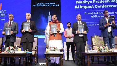 India News | CM Mohan Yadav Launches 'Madhya Pradesh SpaceTech Policy-2026' at AI Impact Conference in Bhopal, 7 MoUs Exchanged