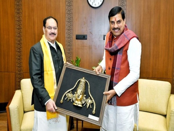 India News | Madhya Pradesh CM Meets BJP National President JP Nadda