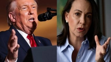 World News | Venezuelan Opposition Leader Maria Corina Machado Meets Trump at White House