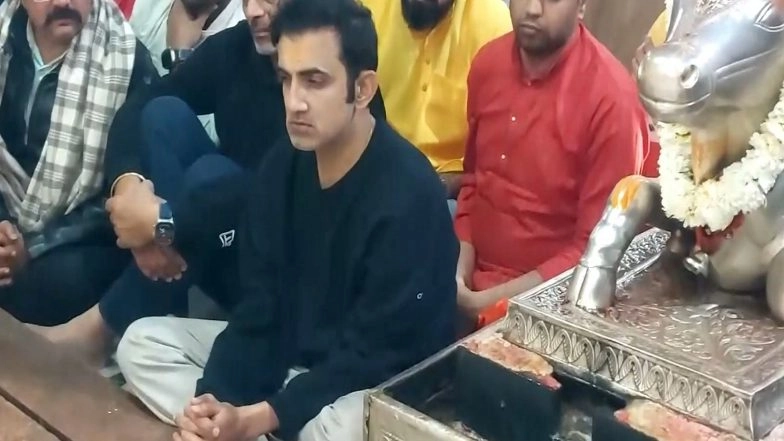 Team India Head Coach Gautam Gambhir Seeks Blessings at Mahakaleshwar Temple Ahead of IND vs NZ 3rd ODI 2026