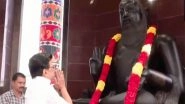 India News | CM MK Stalin Offers Floral Tribute to Tamil Poet Thiruvalluvar on Thiruvalluvar Day