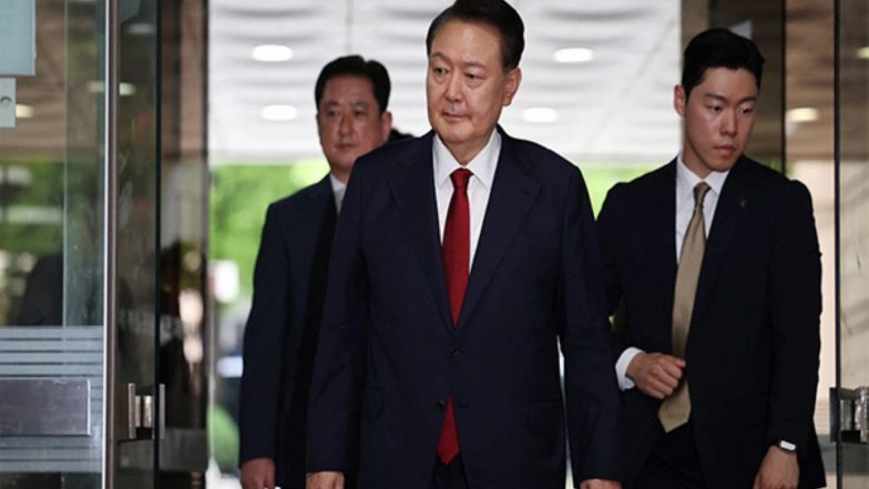 World News | Ex-South Korean President Yoon Sentenced to 5 Years in Prison over Obstruction of Justice, Other Charges