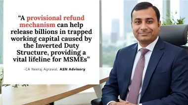 Business News | Budget 2026: CA Neeraj Agrawal of A2N Advisory Discusses GST Reforms and India's Rise in Global Accounting Exports