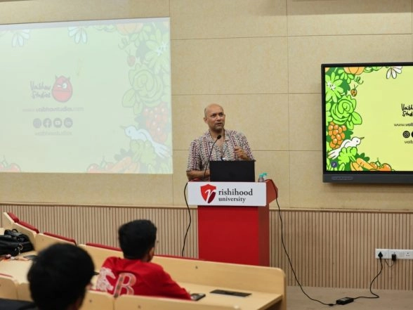 Business News | Two-Time Emmy Nominated Animator Vaibhav Kumaresh Conducts Masterclass at the School of Design, Rishihood University