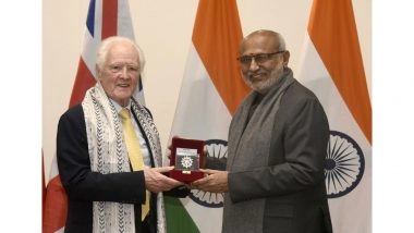 World News | Vice President CP Radhakrishnan Meets UK House of Lords Speaker Lord McFall on Sidelines of 28th CSPOC
