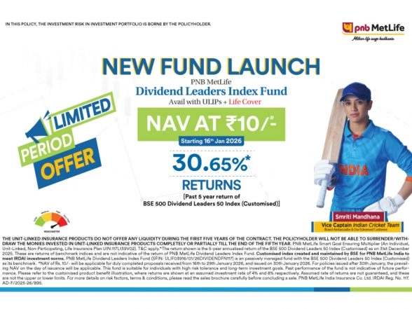 Business News | PNB MetLife Launches Dividend Leaders Index Fund: A Disciplined Way to Invest in Consistent Cash Flow Generators