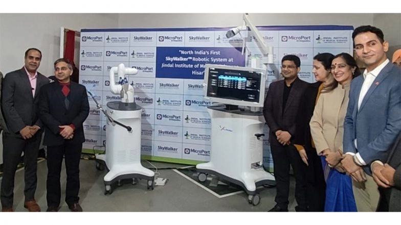 Business News | North India's First SkyWalker™ Orthopedic Robotic System Launched at Jindal Hospital, Hisar