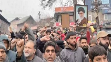 India News | J-K: Kashmiri Shia Muslims Stage Demonstrations Against US, Israel Amid Unrest in Iran
