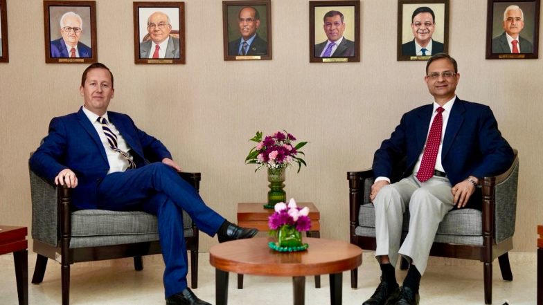 World News | US Ambassador to India Holds Talks with RBI Governor on Technology Cooperation