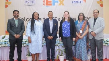 Business News | ASME Foundation India (AFI) Launches EFx® India 2026 in Jaipur, Preparing Future Engineers for Interdisciplinary Skills