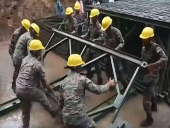 World News | Indian Army Successfully Builds Third 120-feet-long Bailey Bridge in Sri Lanka