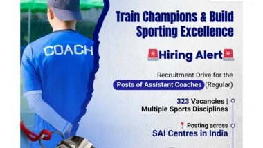 Sports News | Sports Authority of India Invites Applications for 323 Assistant Coaches in 26 Disciplines