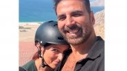 Entertainment News | Twinkle Khanna, Akshay Kumar Paraglides to Celebrate Their 25th Marriage Anniversary in Style