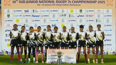 Sports News | Bihar Defeat Maharashtra in Final; Odisha Clinch Bronze at 10th Sub-Junior National Rugby Sevens Championship