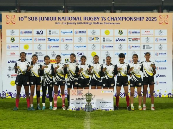 Sports News | Bihar Defeat Maharashtra in Final; Odisha Clinch Bronze at 10th Sub-Junior National Rugby Sevens Championship