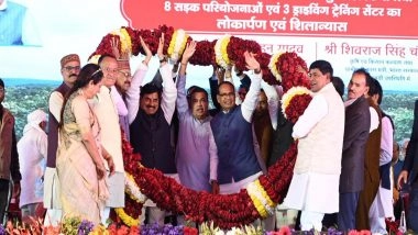 India News | Union Minister Gadkari Inaugurates Projects Worth Rs 4,400 Crore in Vidisha