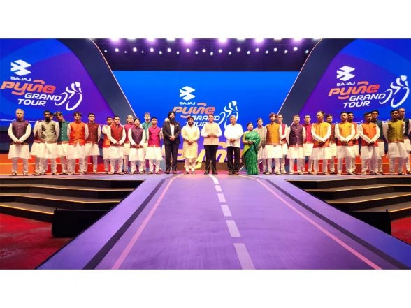 India News | Maharashtra CM Fadnavis Inaugurates Pune Grand Tour 2026, Welcomes Global Cyclists