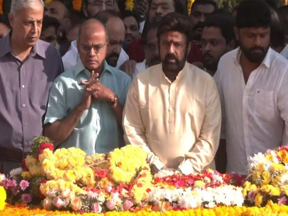 India News | Andhra Pradesh MLA Nandamuri Balakrishna Pays Tribute to His Late Father NT Rama Rao on His 30th Death Anniversary