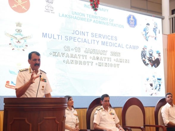 India News | Indian Navy Concludes Joint Services Multi-Speciality Medical Camp at Lakshadweep