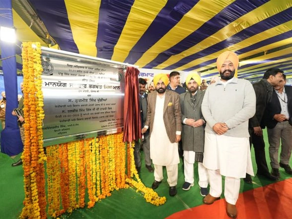 India News | Punjab CM Bhagwant Mann Inaugurates Rs 11.32 Cr Rural Road Development Project in Majitha