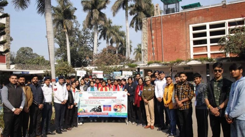 India News | Chandigarh Traffic Police Organises Road Safety Walkathon Under National Road Safety Month