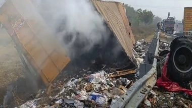 India News | Haryana: Two Killed in Multi-vehicle Collision Amid Dense Fog at Kundli-Manesar-Palwal Highway