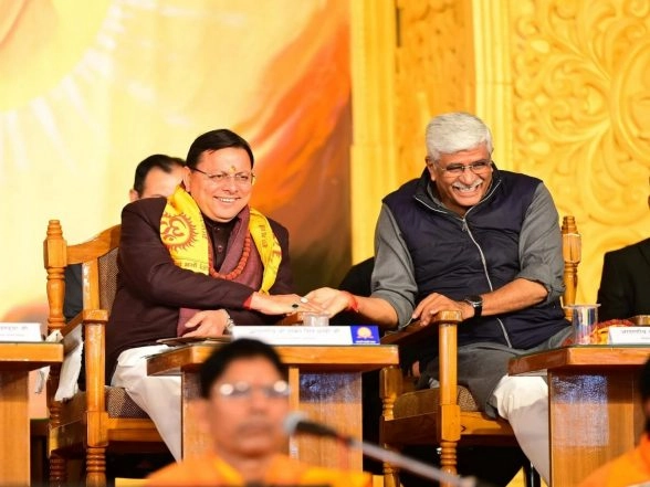 India News | Uttarakhand CM Dhami Attends 'Dhwaj Vandan'; Highlights Uniform Civil Code Implementation