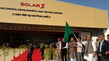 India News | Defence Minister Rajnath Singh Flags off 'Guided Pinaka' from SDAL Facility, to Be Exported to Armenia