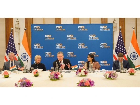 World News | USISPF Hosts US Senator Steve Daines in New Delhi, Discusses Advancing Economic and Strategic Cooperation