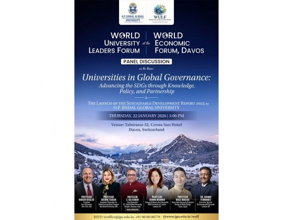 Business News | JGU Launches World University Leaders Forum at WEF Davos: A Global Platform for University-Led Solutions
