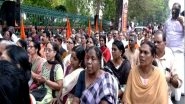 India News | Kerala: Sabarimala Karma Samithi Protest at Kerala Secretariat, Demanding a CBI Probe into the Sabarimala Gold Theft