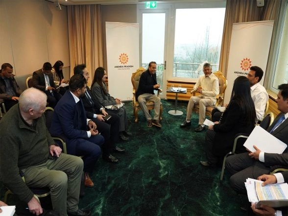 World News | Chandrababu Naidu Meets Eros Innovations Team in Zurich to Discuss AI Initiatives for Andhra Pradesh