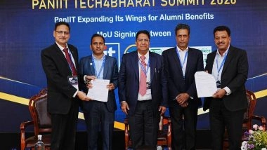Business News | PanIIT Alumni India and Balmer Lawrie Ink Strategic Pact to Provide Government-backed Services to IITians