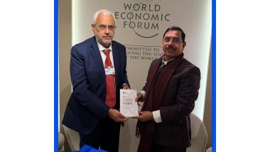 World News | WEF 2026: Pralhad Joshi Discusses Joint Collaboration in Renewable Energy with Oman Economic Advisor