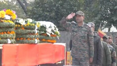 India News | Jammu: Army Officers Pay Last Tributes to Havildar Killed in Kishtwar Counter-terror Operation