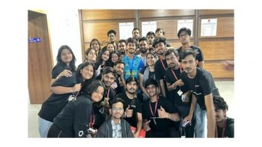 Business News | Indian Cricketer Ishan Kishan Interacts with Intellipaat (IST) Students on Technology, Discipline and Success