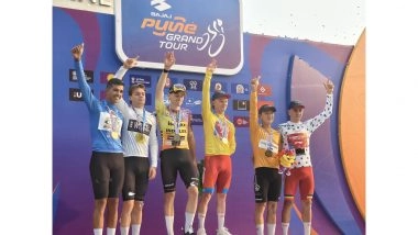 Sports News | Pune Grand Tour 2026: Luke Mudgway Powers Through Mulshi-Maval in Thrilling Stage One