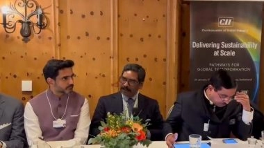 World News | WEF 2026: Jharkhand CM Soren Participates in CII's 'Delivering Sustainability at Scale' Program