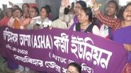 India News | West Bengal: ASHA Workers Protest at Sealdah Railway Station, Demanding a Salary Hike
