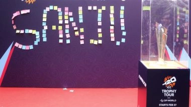 Sports News | ICC Men's T20 WC Trophy Tour Reaches Alma Meters of Hardik, Ishan, Samson