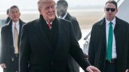World News | Trump Arrives in Davos for World Economic Forum Amid Greenland Row, Tariff Threats