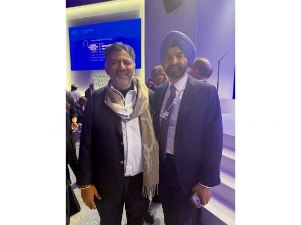 World News | WEF 2026: Karnataka Deputy CM DK Shivakumar Meets World Bank President Ajay Banga in Davos