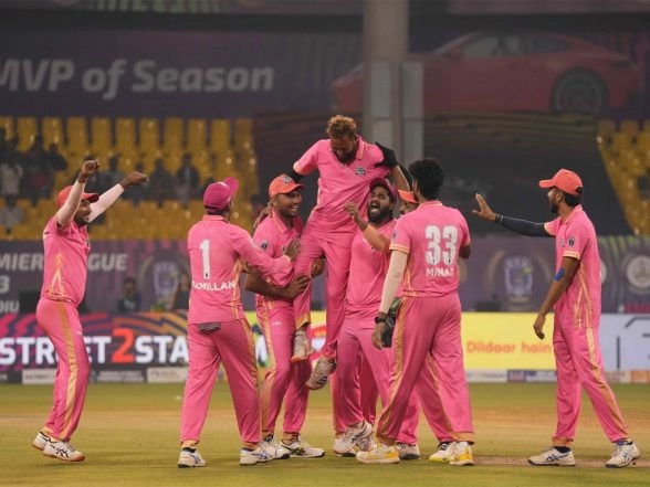 Sports News | ISPL Season 3: Srinagar Ke Veer Clinch Their First Win as Dilip Shines Against Falcon Risers Hyderabad