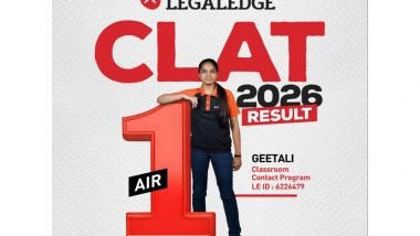Business News | CLAT 2026 Results Spotlight a Shift in Law Entrance Preparation as Geetali Gupta Secures AIR 1 with Structured, Sustainable Approach