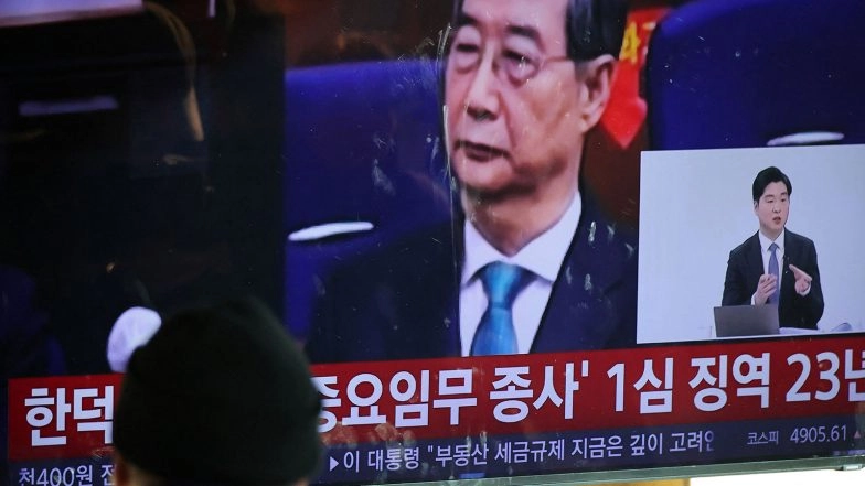 World News | S Korea's Former PM Han Duck-soo Gets 23 Years Jail in Martial Law Case