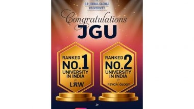 Business News | O.P. Jindal Global University Secures First Entry in the  Times Higher Education Subject Rankings 2026