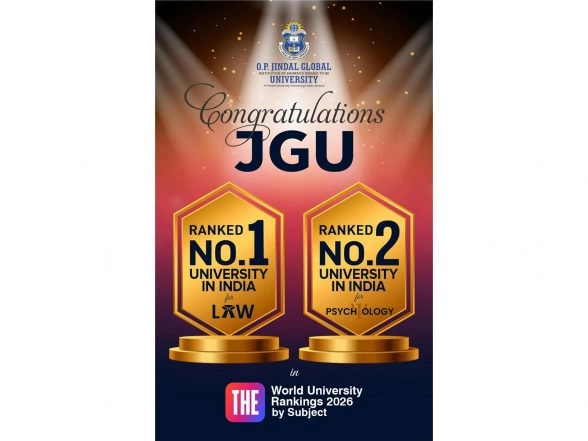 Business News | O.P. Jindal Global University Secures First Entry in the  Times Higher Education Subject Rankings 2026